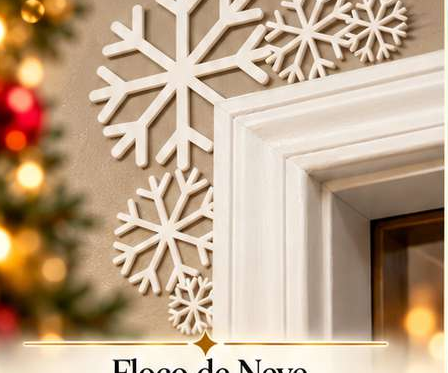 Canto de porta — floco de neve