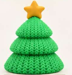 Árvore de Natal crochê 3D — pequeno