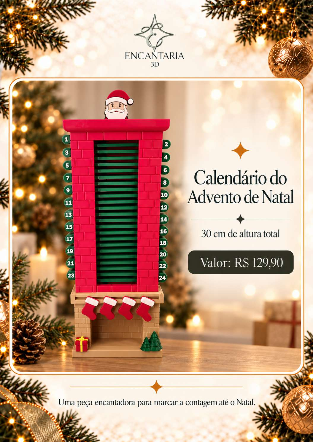 Página 21 do catálogo original Encantaria 3D: Calendário do Advento de Natal