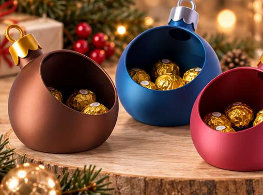 Porta-doces bola de Natal